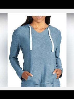 Free Fly Womans Lightweight Bamboo Hoodie  Size Large